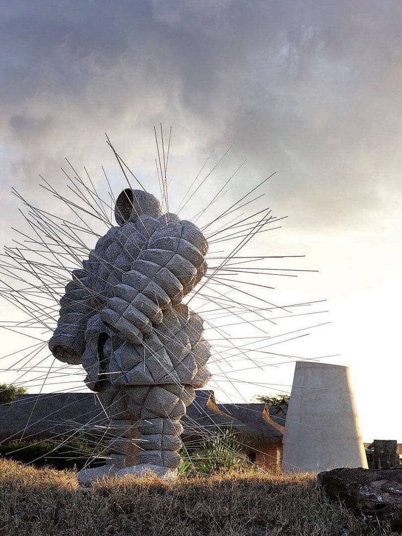 Extraordinary sculpture outdoors at Segera Retreat, Kenya. Photo by Elsa Young. Extraordinary sculpture outdoors at Segera Retreat, Kenya. Photo by Elsa Young.