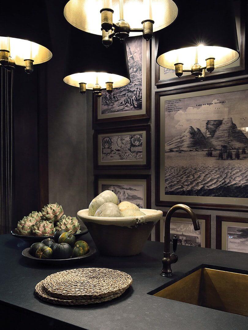 Vermeer-style photograph of the interior of a kitchen at Vergelegen Wine Estate. Photo by Elsa Young. Vermeer-style photograph of the interior of a kitchen at Vergelegen Wine Estate. Photo by Elsa Young.