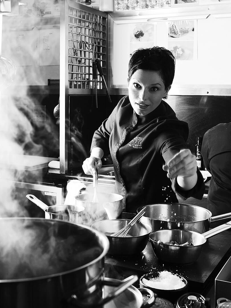 Portrait of chef Chantel Dartnall at Restaurant Mosaic. Photograph by Elsa Young. Portrait of chef Chantel Dartnall at Restaurant Mosaic. Photograph by Elsa Young.