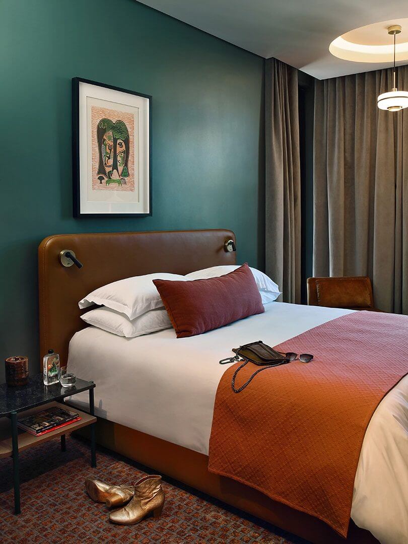Luxury bedroom at Home Suite Hotel, Johannesburg. Photo by Elsa Young. Luxury bedroom at Home Suite Hotel, Johannesburg. Photo by Elsa Young.