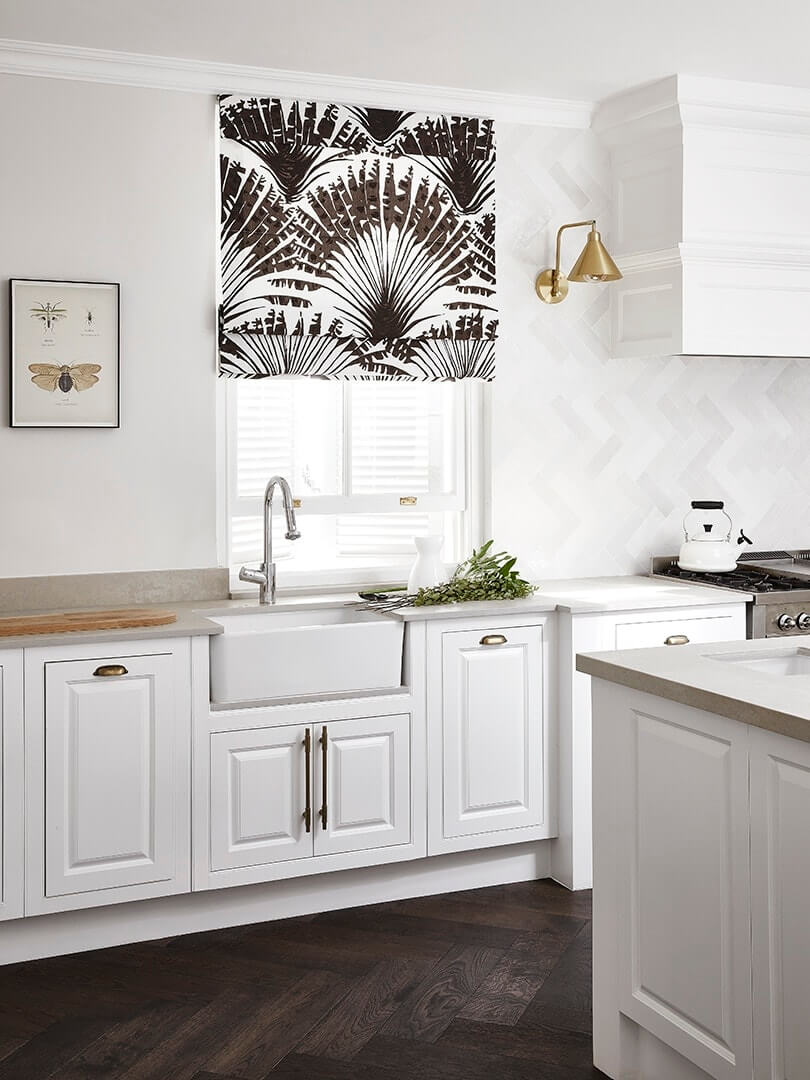 Classic white kitchen. Photograph by Elsa Young.